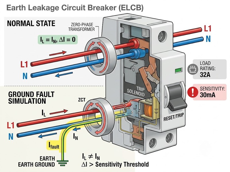 ELCB 15mA và 30mA khác nhau như thế nào?
